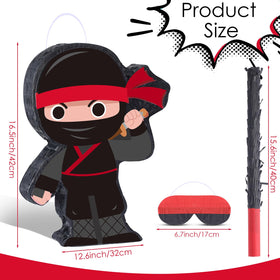 Harrycle Ninja Pinata Mini side view showing compact size for easy setup