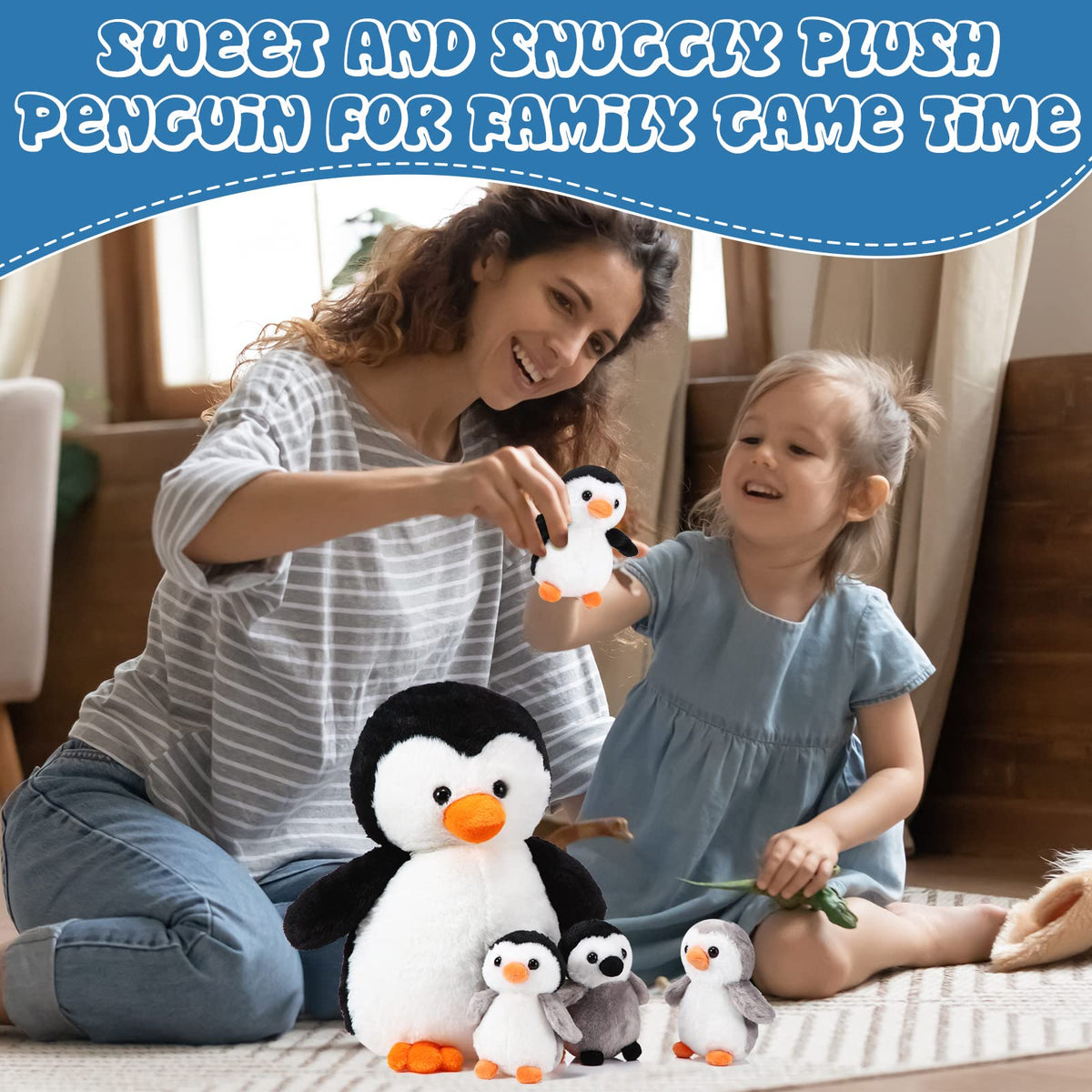 Harrycle penguin playset tea time scene enhances classroom and home play
