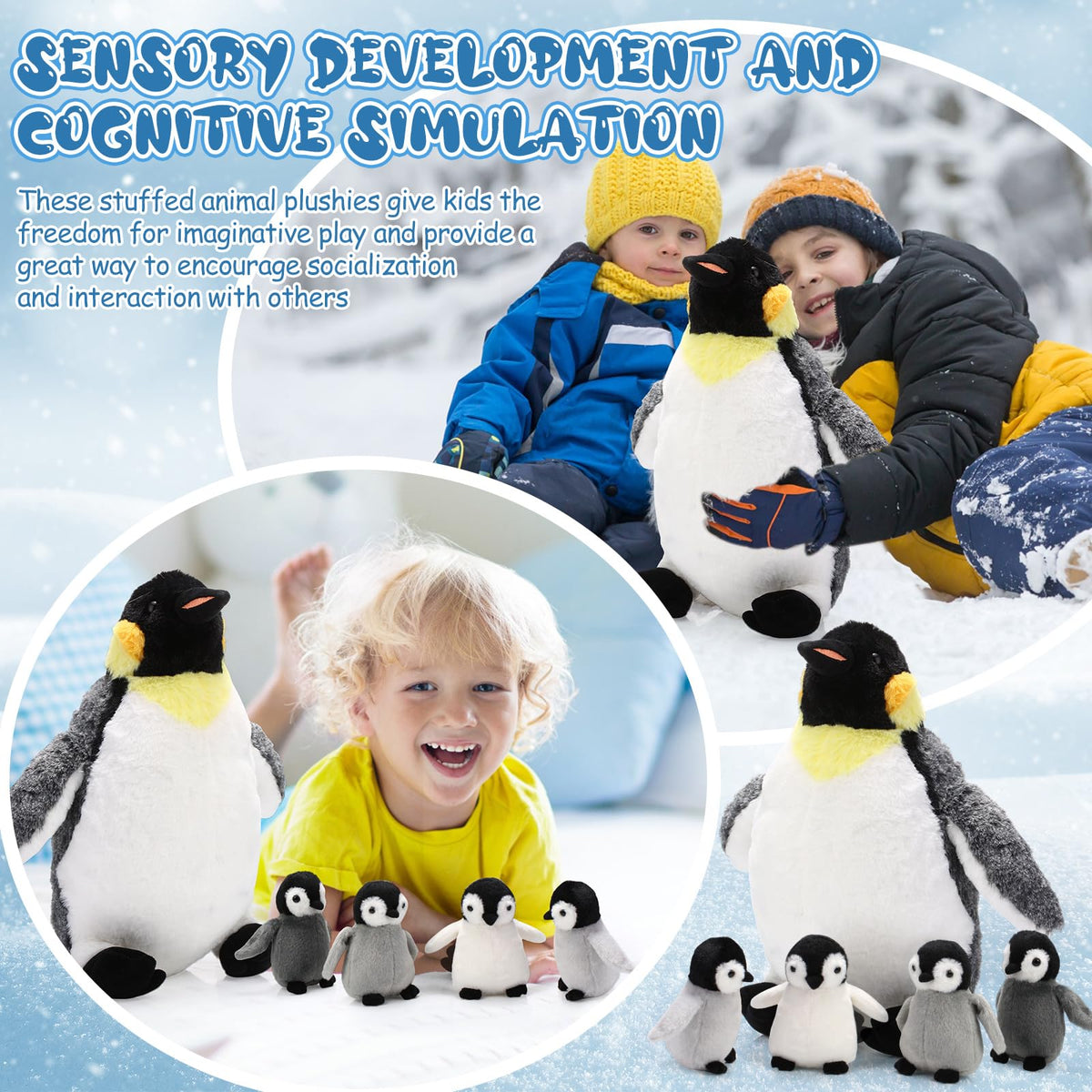 Harrycle penguin playset for tea time and storytelling adventures