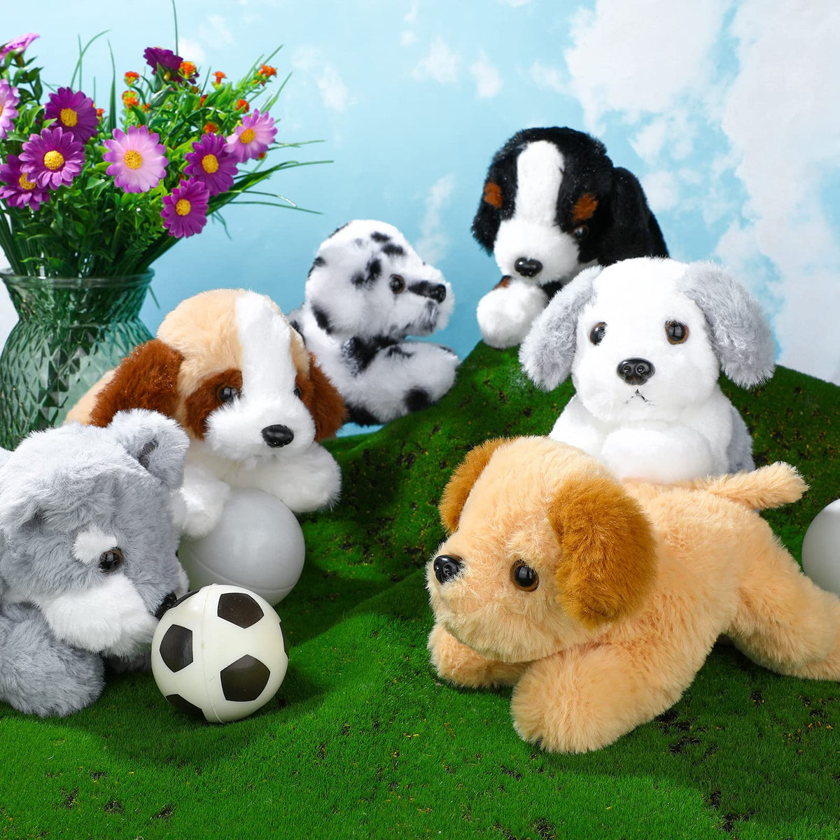 Harrycle St. Bernard plush puppy, charming decor piece for kids' rooms.