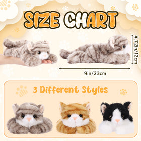 Harrycle yellow cat plush toy adds a playful touch to any shelf