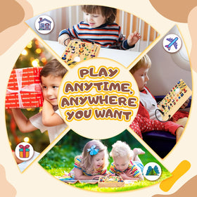 HarVow Busy Board battery compartment keeps power accessible for playtime