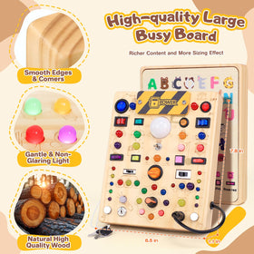 HarVow Busy Board travel-friendly frame for learning on the go