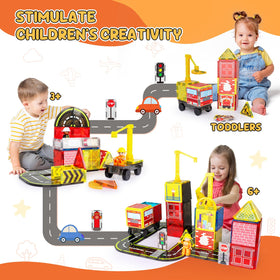 HarworLife traffic signs guide pretend-city safety and organized play