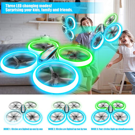 HASAKEE Q9s drone featuring sturdy propeller guards for safer beginner flights.