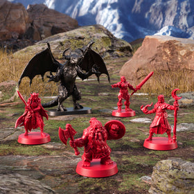 Hasbro HeroQuest First Light card deck with varied encounters and rewards.