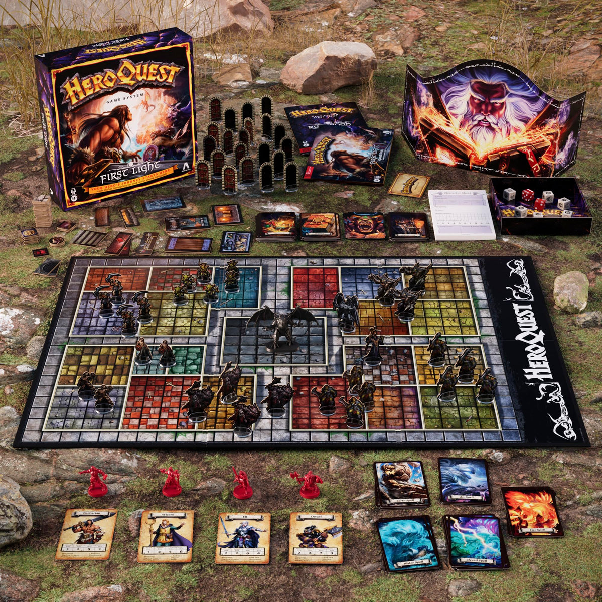 Hasbro HeroQuest First Light rule book guiding newcomers through gameplay.