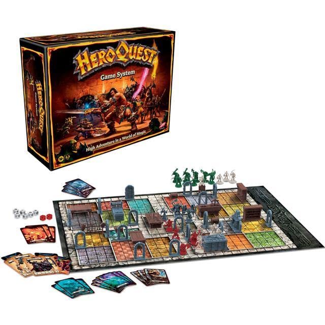 Hasbro Avalon Hill HeroQuest mission cards guide quests and strategy.