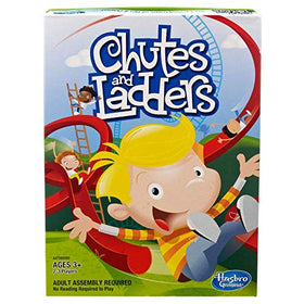 Hasbro Chutes & Ladders bundle board setup shows bright paths for quick rounds.