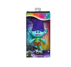 Hasbro DreamWorks Trolls Poppy medium doll side view for durable, portable play.