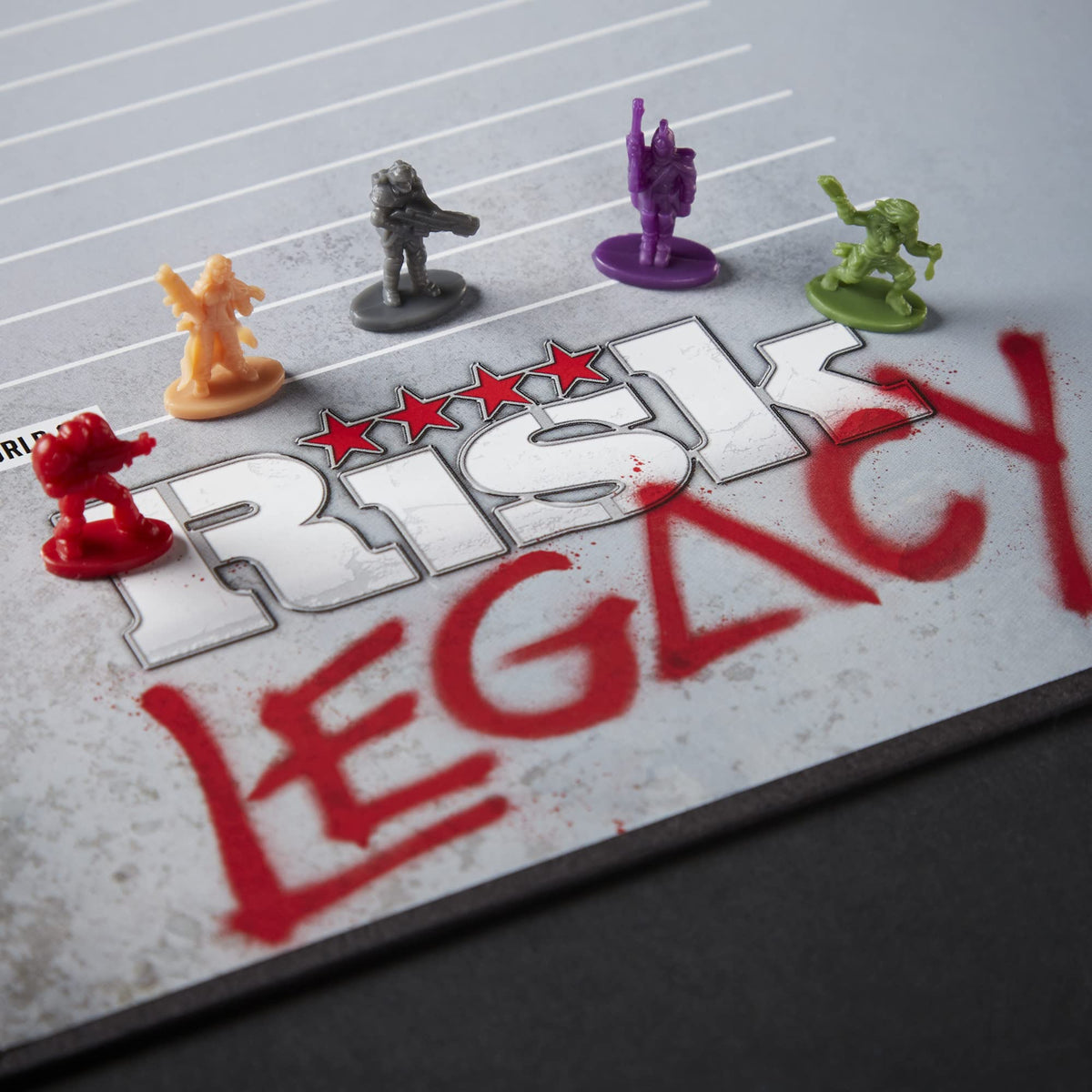 Hasbro Gaming Avalon Hill Risk Legacy rulebook guiding the living campaign