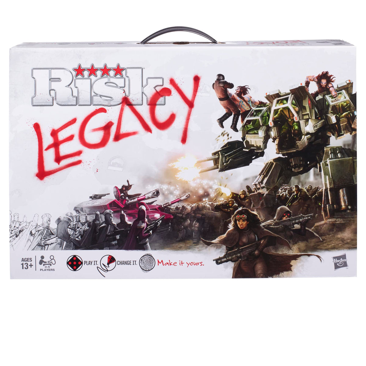 Hasbro Gaming Avalon Hill Risk Legacy setup: an evolving board begins your campaign