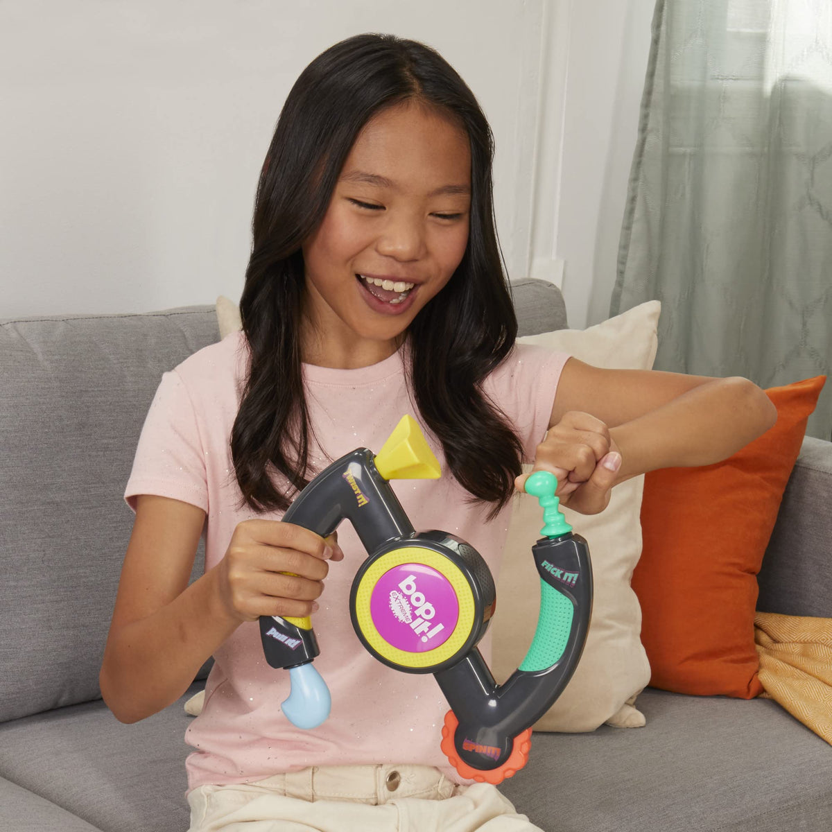 Hasbro Bop It Extreme party mode encourages energetic group play.