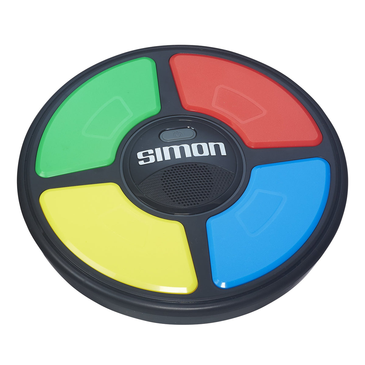 Hasbro Gaming Classic Simon buttons lit up for rapid pattern repetition