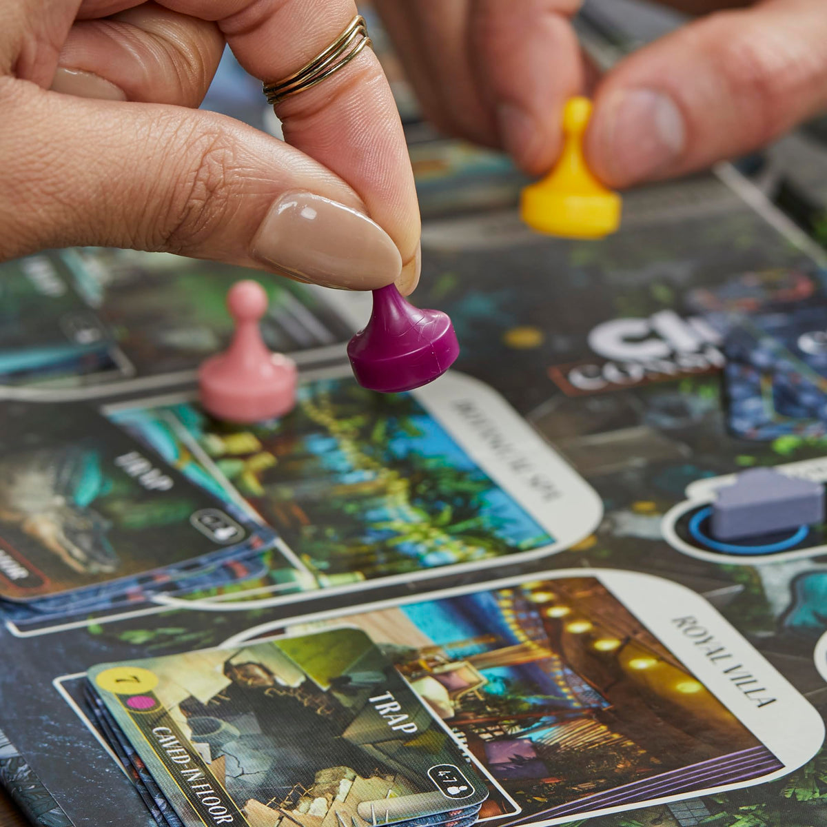 Hasbro Gaming Clue Conspiracy QR app; optional digital help to streamline rounds