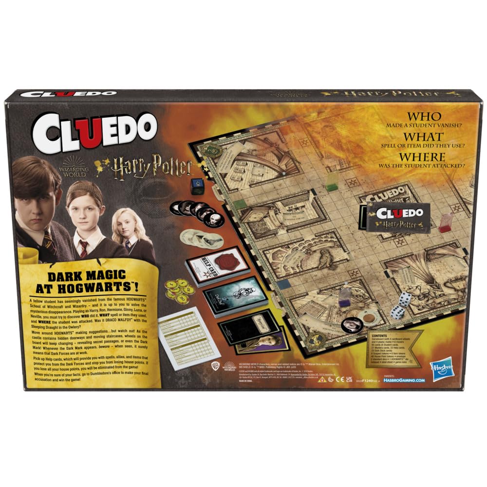 Hasbro Gaming Clue Wizarding World edition secret passages illustration for engagement
