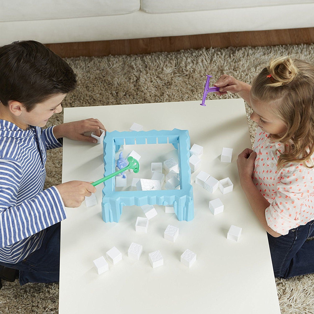 Hasbro Gaming Don't Break The Ice supports two to four players for quick, social play.