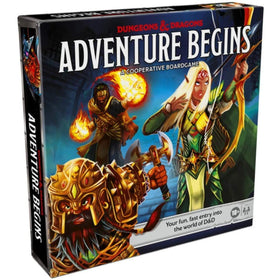 Hasbro Gaming Dungeons & Dragons Adventure Begins box art invites you into a bold fantasy world