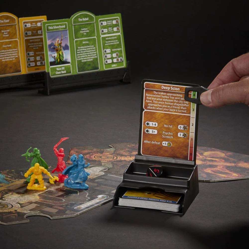 Hasbro Gaming Neverwinter map guides exploration through a fantasy landscape