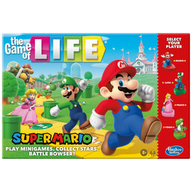 Hasbro Gaming Game of Life Super Mario Edition board for family fun and engaging play