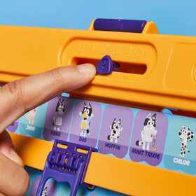 Hasbro Guess Who? Bluey Edition two-player setup for quick rounds.