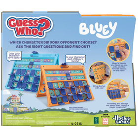Hasbro Guess Who? Bluey Edition two-sided sheets with Bluey's friends and favorites.