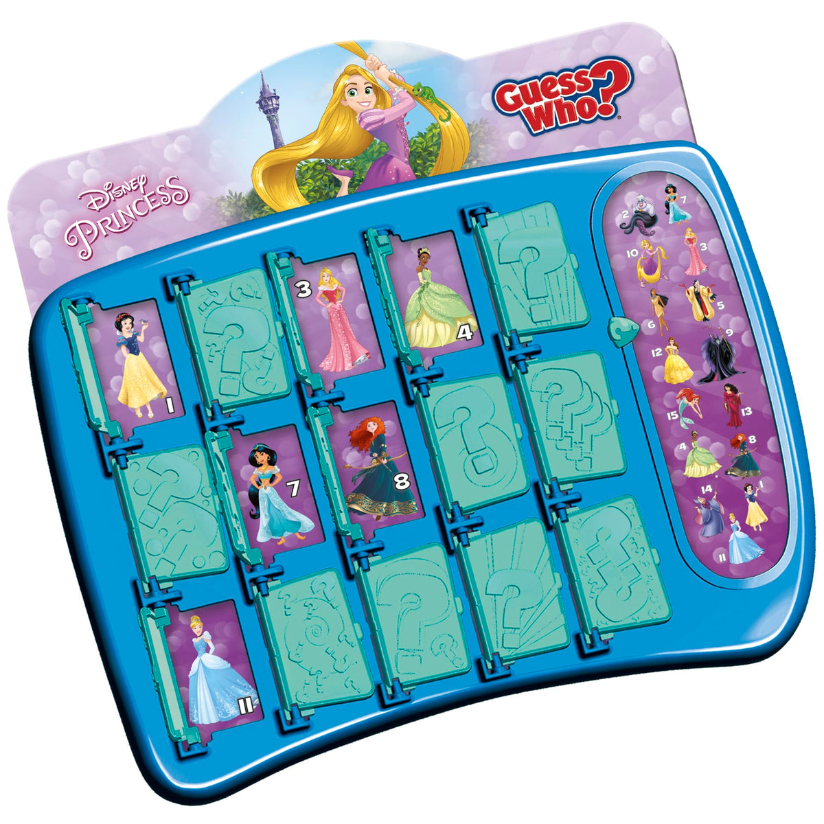 Hasbro Gaming Guess Who Disney Princess packaging highlights portable family entertainment