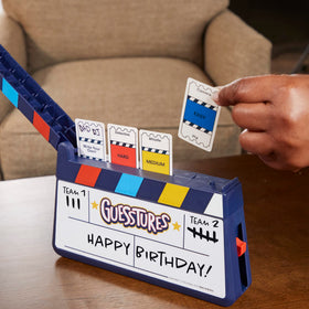 Hasbro Gaming Guesstures easy-medium-hard-custom levels provide accessible, escalating challenges.