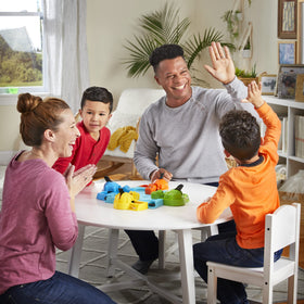 Hasbro Gaming Hungry Hungry Hippos kids playing together makes game night fun.