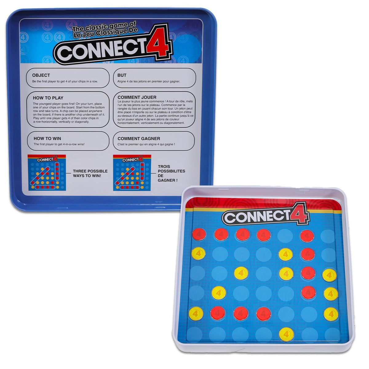 Hasbro Gaming magnetic travel set including Trouble tin to keep games organized.