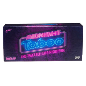 Hasbro Gaming Midnight Taboo card deck for quick, witty word clues.