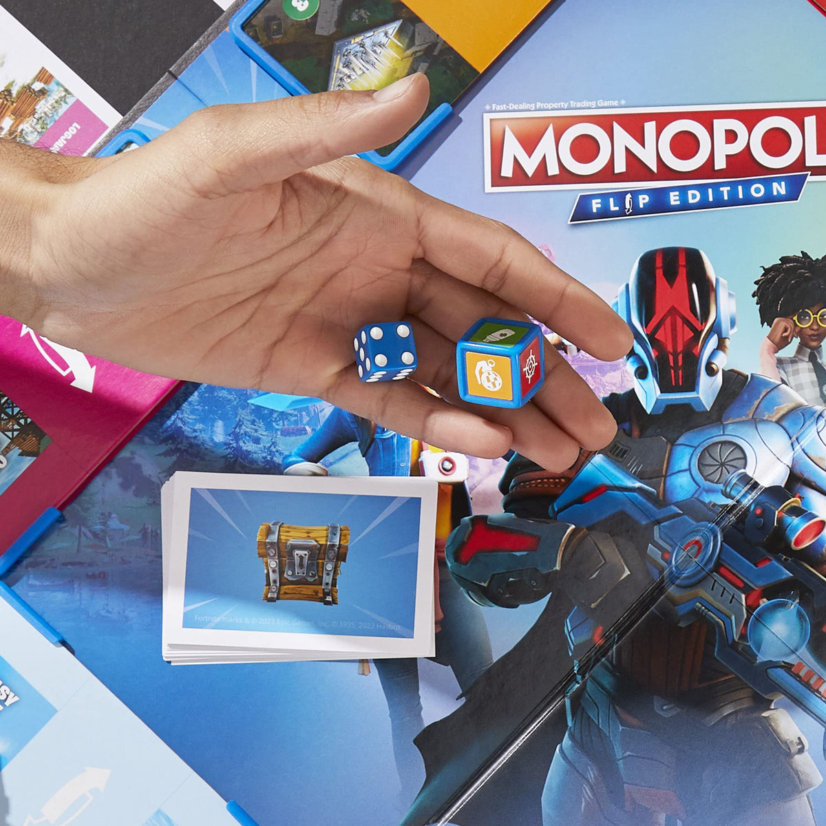 Hasbro Gaming Monopoly Flip Edition Loadout card provides ongoing advantage