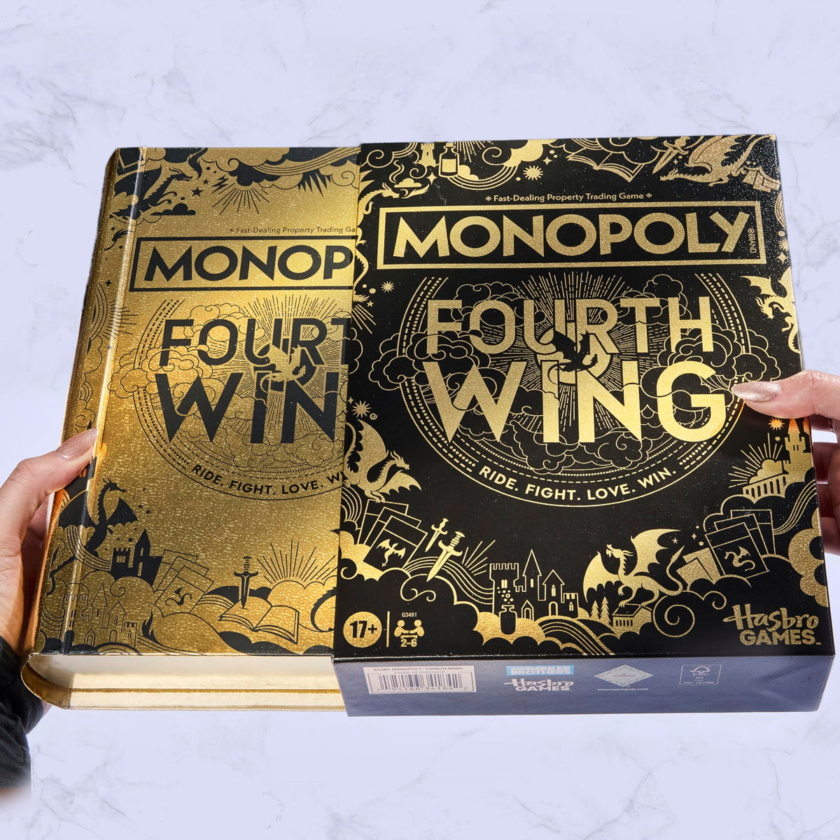 Two to six players gathered for a game night with Fourth Wing Edition.