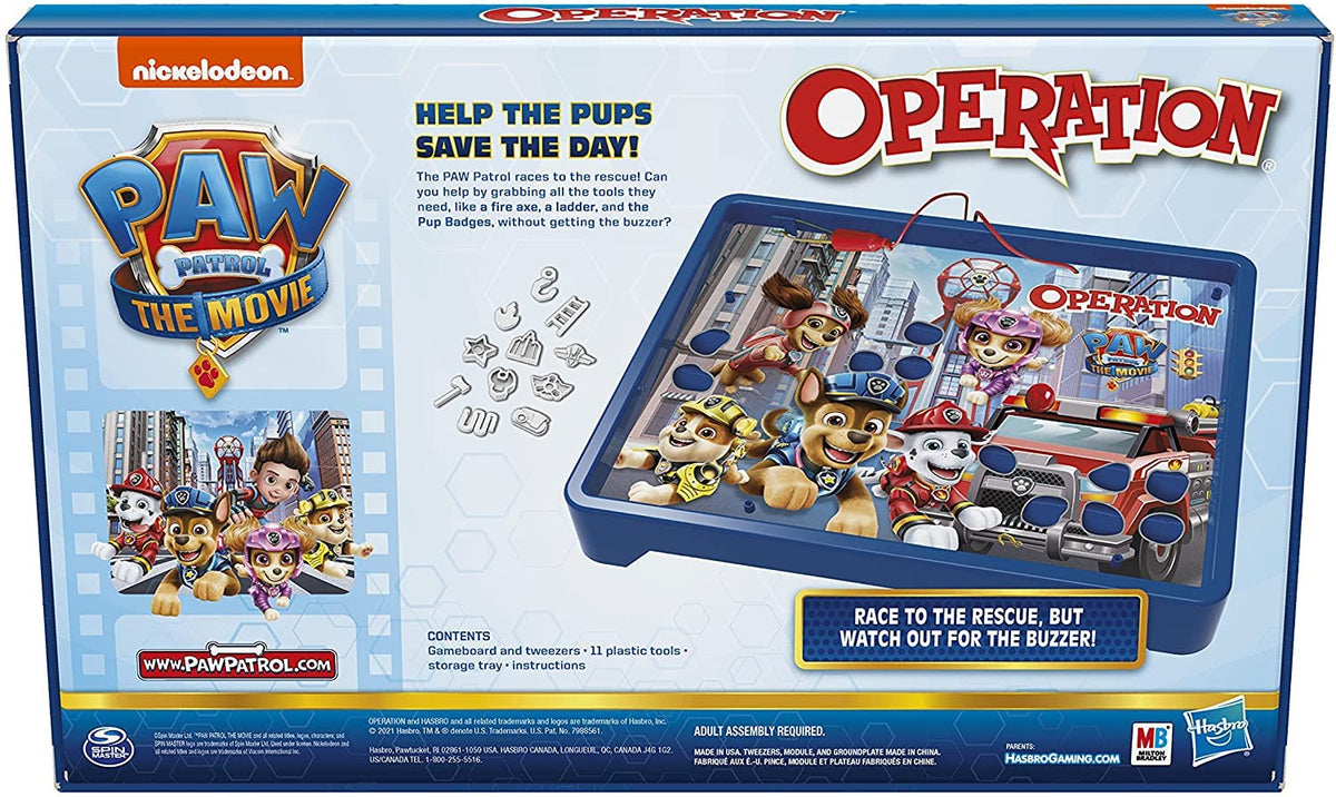 Family game night setup featuring Paw Patrol Edition for kids age six and up.
