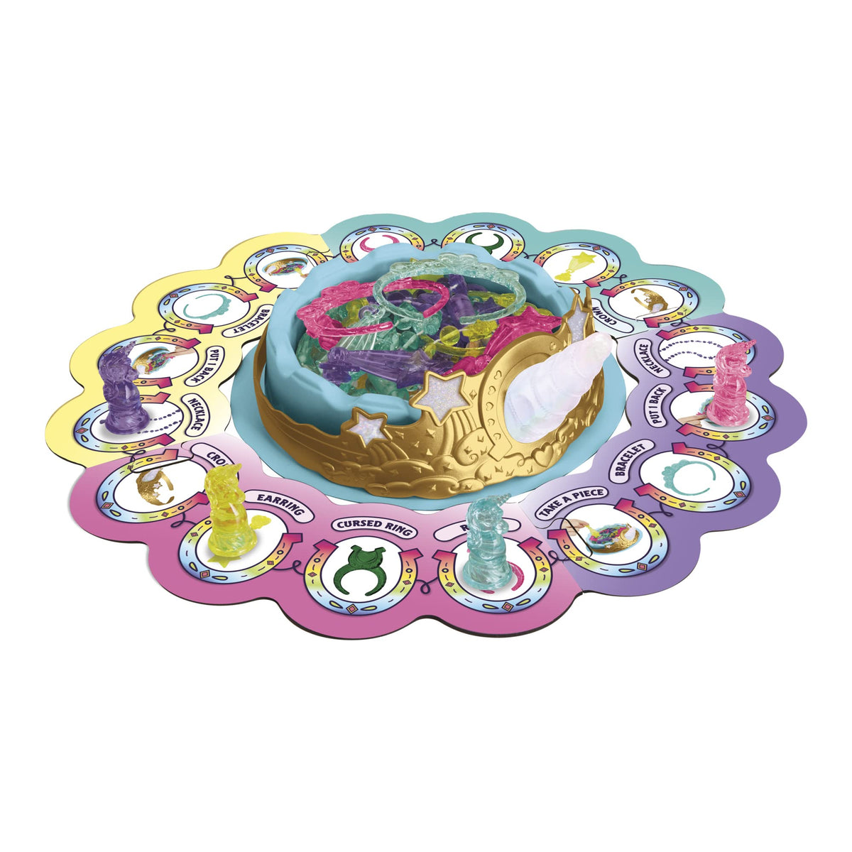 Hasbro Gaming unicorn crown piece adds royal flair during the game.
