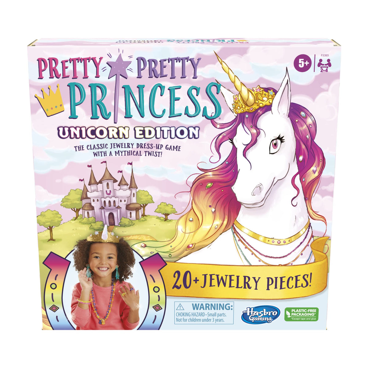 Hasbro Gaming Pretty Pretty Princess Unicorn Edition unicorn pawn for imaginative dress-up play.