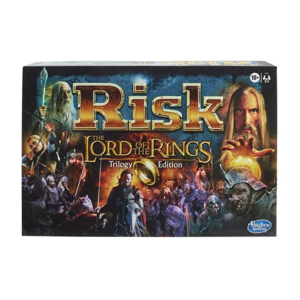 Hasbro Gaming Risk Lord of the Rings Trilogy Edition gameboard map of Middle-earth for immersive strategy