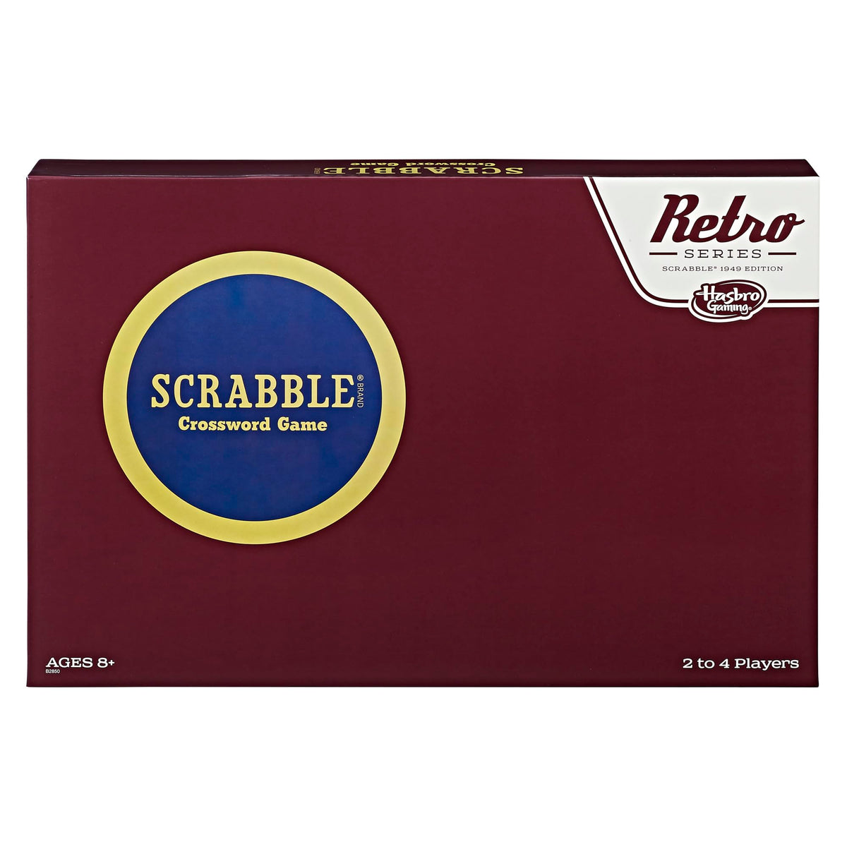 Hasbro Gaming Scrabble 1949 edition gameboard for nostalgic family wordplay