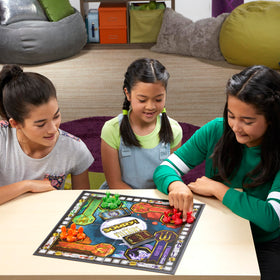 The gameboard track with paths and twists for colorful play.