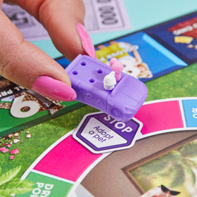 Hasbro The Game of Life Barbie Edition Trendsetter space; highlights fashion trends during play.