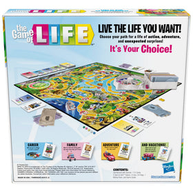 Hasbro The Game of Life career cards showing 31 options for creative play