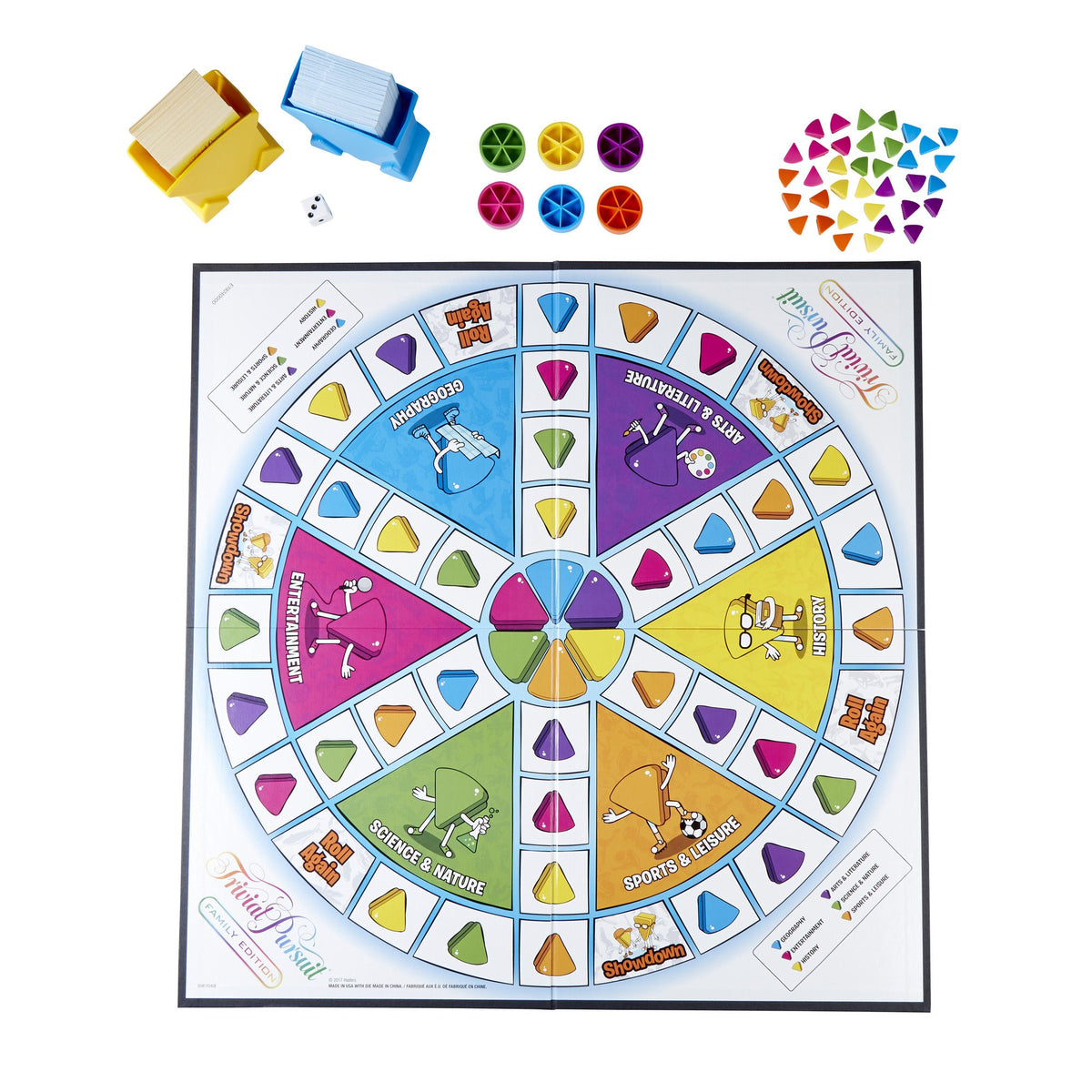 Hasbro Gaming Trivial Pursuit Family Edition kids cards for younger players