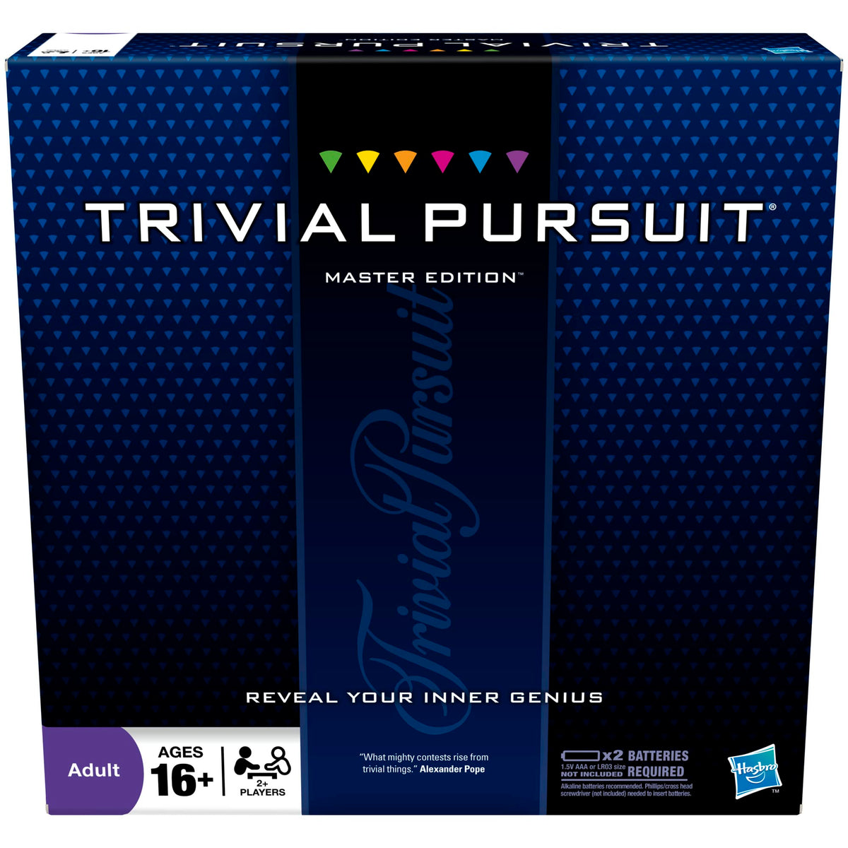 Hasbro Gaming Trivial Pursuit Master Edition board game setup for quick, engaging game nights