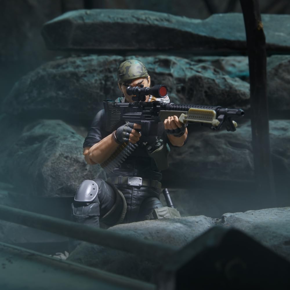 Hasbro G.I. Joe Nightforce Tunnel Rat articulation demo for versatile posing