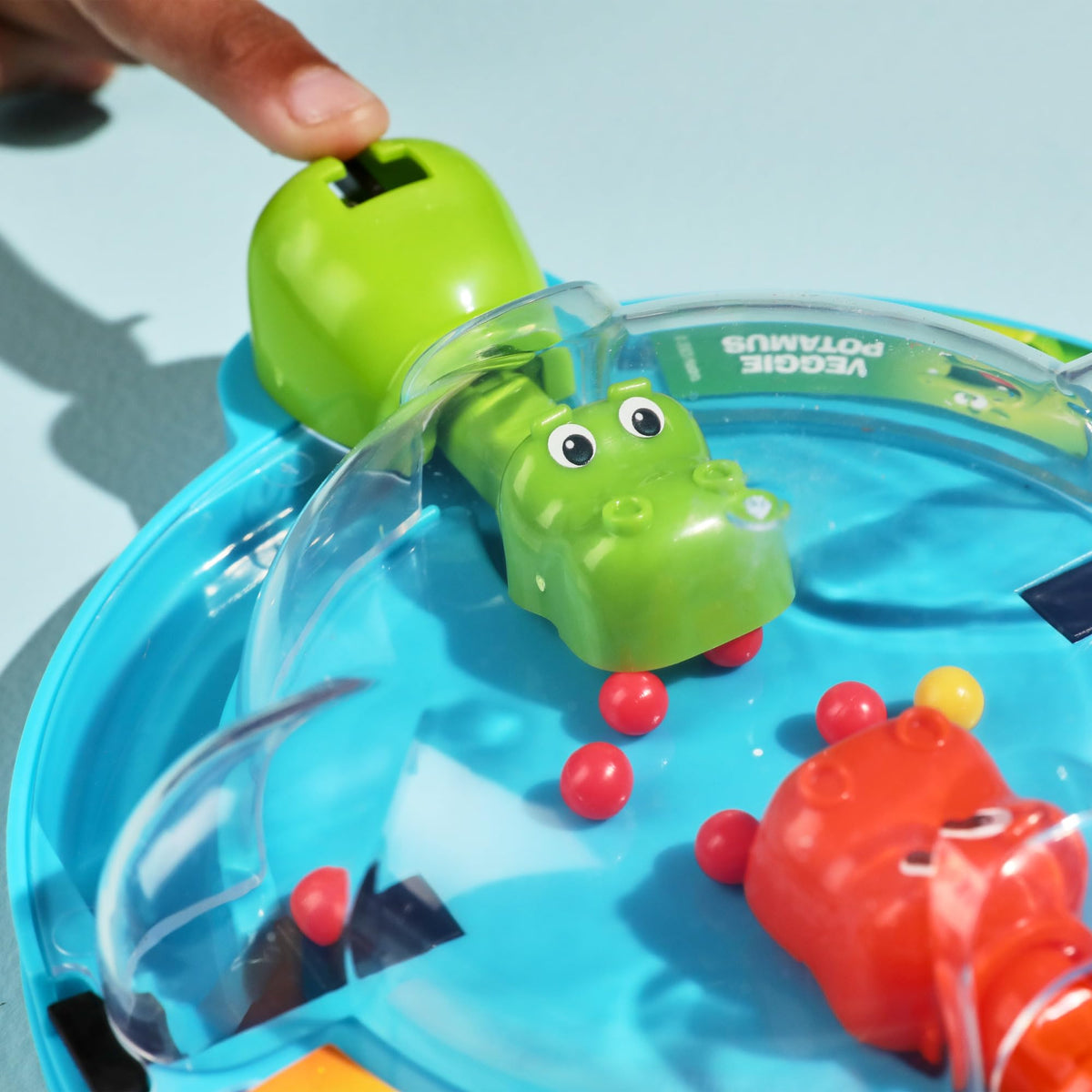 Hasbro Grab and Go Hungry Hungry Hippos travel game, two-player fun anywhere.