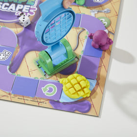 Hasbro Grape Escape board game play area showing the race layout.