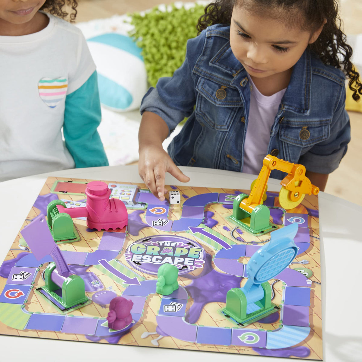Hasbro Grape Escape Super Stomper tool creates dramatic play moments.