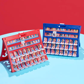 Hasbro Guess Who? NFL Edition character sheets showing AFC and NFC players.