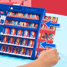 Hasbro Guess Who? NFL Edition portable folding cases for travel-friendly play.