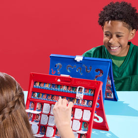 Hasbro Guess Who? NFL Edition sliding score trackers for easy round scoring.